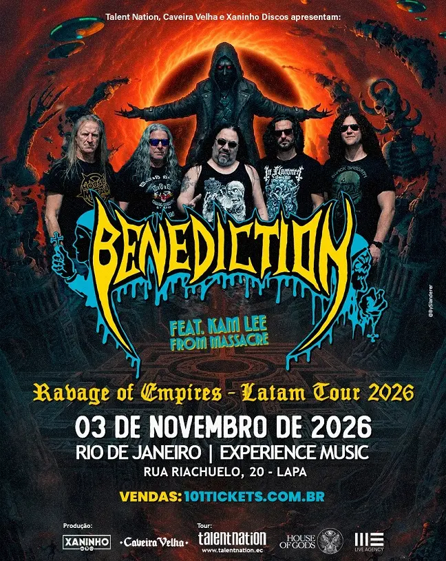 Benediction no Rio de Janeiro — ter, 3 nov | Tá Sendo