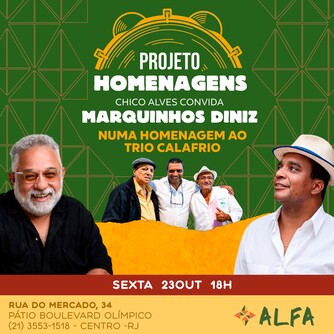 Projeto Homenagens: Chico Alves convida Marquinhos Diniz no Alfa - 23/10/26 (foto do evento)