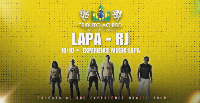Tributo ao rbd experience - live in lapa (rj) (foto do evento)