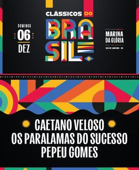 Clássicos do brasil / pepeu gomes + paralamas + caetano veloso (foto do evento)