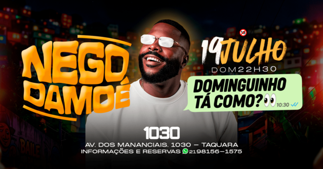 Dominguinho tá como? Com Nego Damoé (foto do evento)