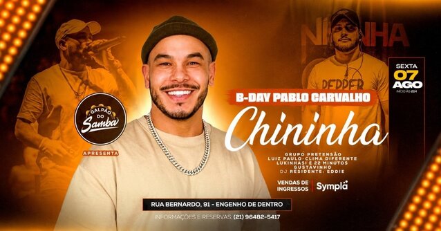 Galpão do Samba - Cantor Chininha e convidados. (foto do evento)