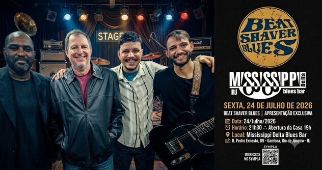 Banda BEAT SHAVER BLUES ao vivo no Mississipi Delta Blues Bar (foto do evento)