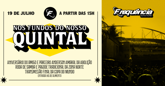 Nos fundos do nosso quintal (foto do evento)