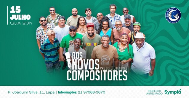 Roda de samba do aos novos compositores (foto do evento)