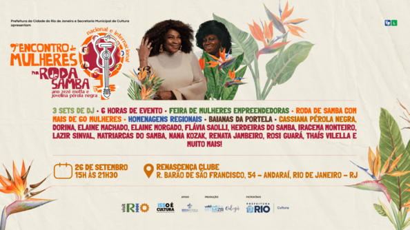 9º Encontro Nacional e Internacional de Mulheres na Roda de Samba - Ano Zezé Motta | RJ (foto do evento)