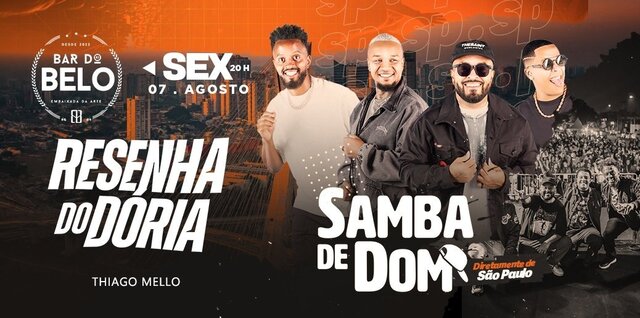 Resenha do dória: samba de dom (foto do evento)