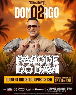 Pagode do davi no terraço da vila (foto do evento)