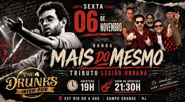 Mais Do Mesmo - Tributo Legião Urbana (foto do evento)
