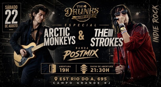Especial Arctic Monkeys + The Strokes + Indie Rock - Banda POSTMIX (foto do evento)