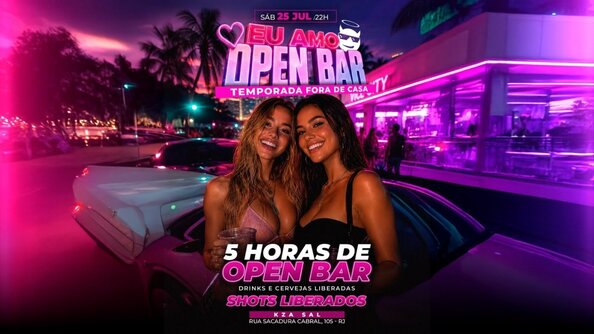 Eu amo Open Bar| Djs |Boate Boas Intenções (foto do evento)