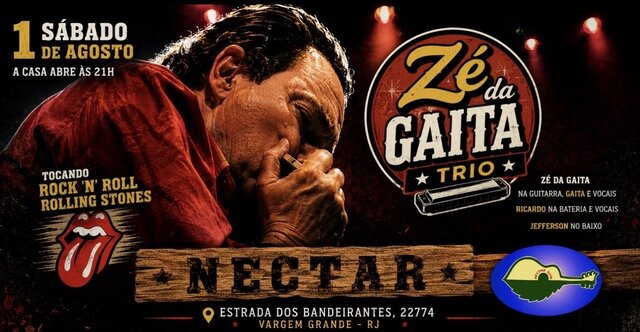 Zé da gaita tributo rolling stones - nectar som (foto do evento)