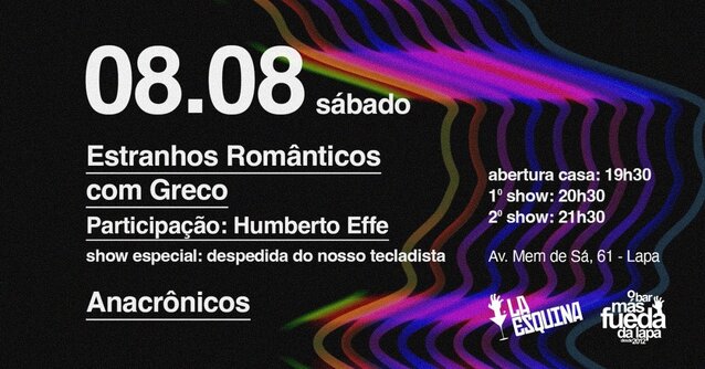 Estranhos Românticos: Despedidas (foto do evento)