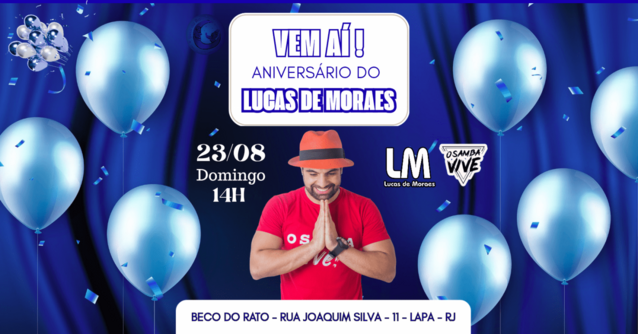 Aniversário do Lucas de Moraes (foto do evento)