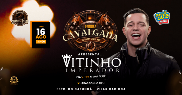 Primeira Cavalgada Haras Sonho Meu com Vitinho Imperador | 16AGO (DOM) | Haras Sonho Meu (foto do evento)