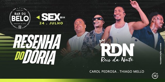 Resenha do dória: grupo rdn (foto do evento)