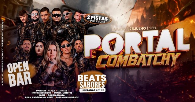 25/07 - portal combatchy / mega open bar + beats sense e redmix até 01:00 (foto do evento)