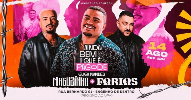 AINDA BEM QUE É PAGODE - Guga Nandes, Maguzinho, Farias e LP (foto do evento)