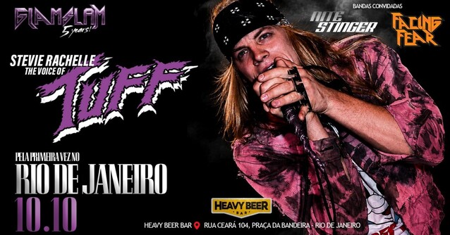 Glamslam party rio de janeiro - tuff, nite stinger, facing fear (foto do evento)