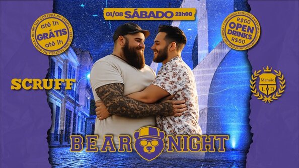 BEAR NIGHT 01/08 (SÁBADO) MANSÃO L&D (LAPA) 23h (foto do evento)