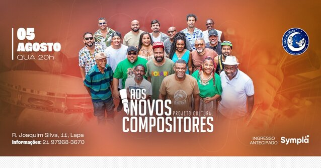 Roda de samba do aos novos compositores (foto do evento)