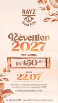 Reveillon quiosque rayz beach point 2027 (foto do evento)
