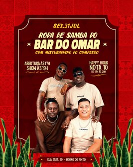 Roda de Samba do Bar do Omar - 31/07/26 (foto do evento)