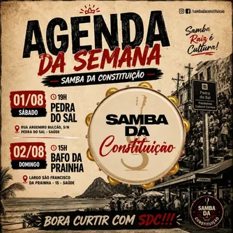 Samba da Constituição na Pedra do Sal - 01/08/26 (foto do evento)