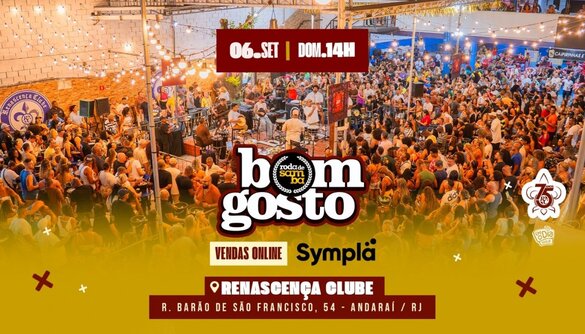 Bom Gosto Roda de Samba Boa | 06 de Setembro | Renascença Clube (foto do evento)