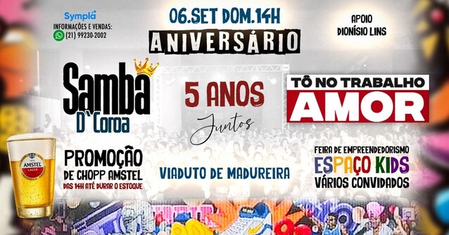 5º aniversário samba d´coroa (foto do evento)