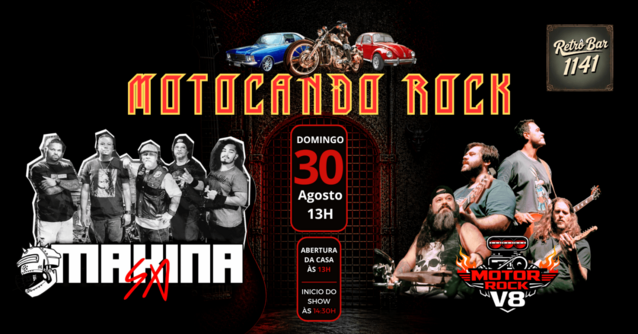 Motocando rock - bandas makia s. a. & motor rock v8 (foto do evento)