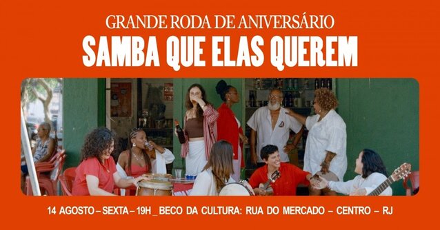 Aniversário 9 anos samba que elas querem - beco da cultura (foto do evento)