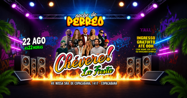 Fiesta Latina ¡CHÉVERE! | Sábado 22 agosto | Copacabana | TAU (foto do evento)