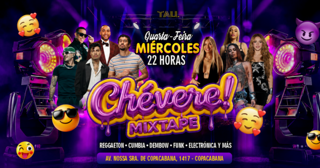 Fiesta Latina ¡CHÉVERE! | Quarta-feira 26 agosto | Copacabana | TAU (foto do evento)