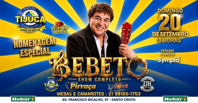 Feijoada Nota 10 - Bebeto o Rei do Swing (foto do evento)