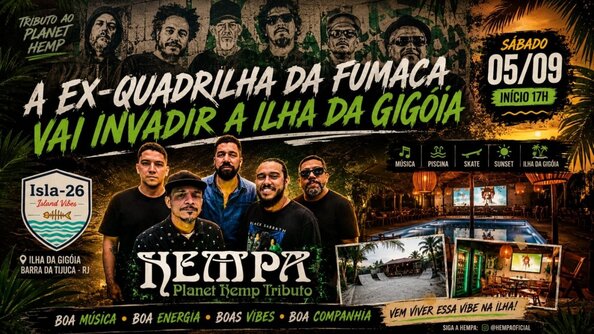 Maior Tributo ao Planet Hemp na Ilha da Gigóia (foto do evento)