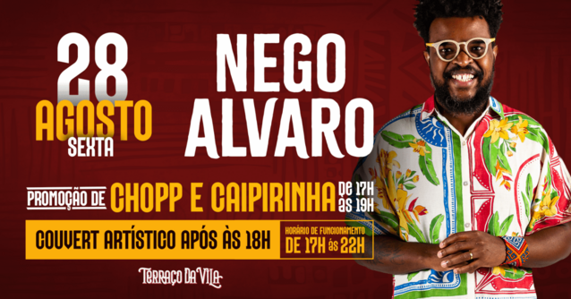 Nego álvaro no terraço da vila (foto do evento)