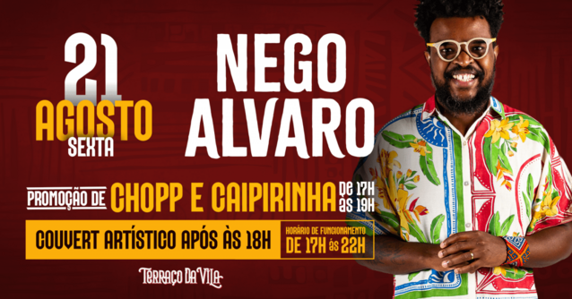 Nego álvaro no terraço da vila (foto do evento)