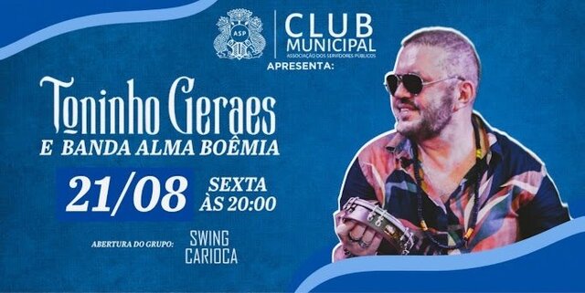 Toninho geraes no pagodão do club municipal (foto do evento)