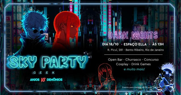 Sky party geek: dark nights (anjos vs demônios) (foto do evento)