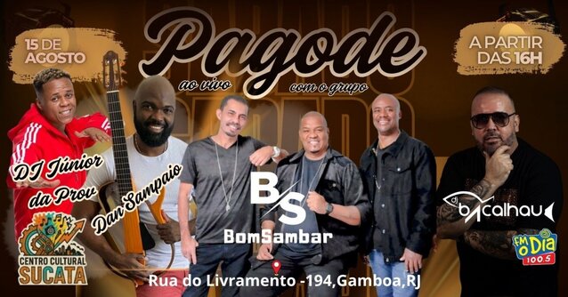 Samba da Sucata com o Grupo Bom Sambar (foto do evento)