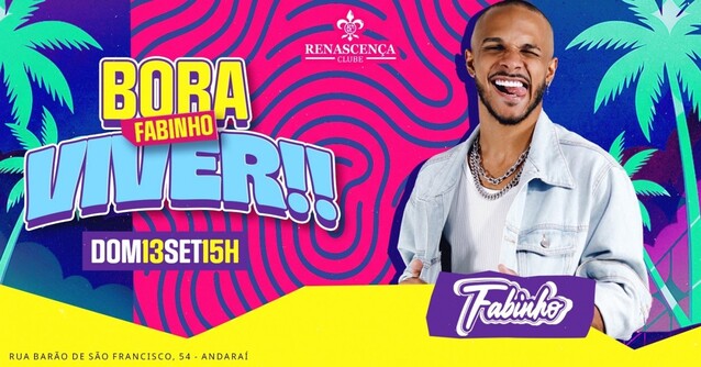 BORA VIVER! com FABINHO no Renascença (foto do evento)
