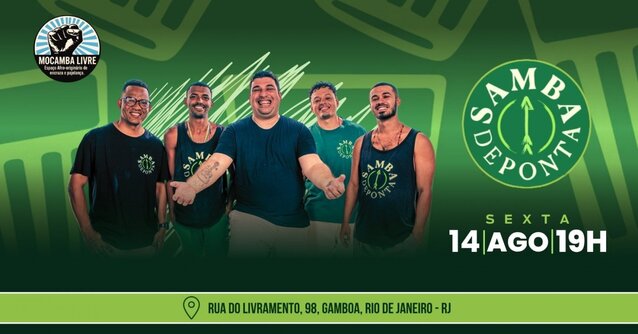 Samba de ponta na mocamba livre (foto do evento)
