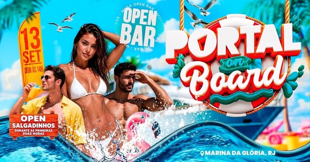 13/09 - portal rio edição on board - open bar + salgadinho free (foto do evento)