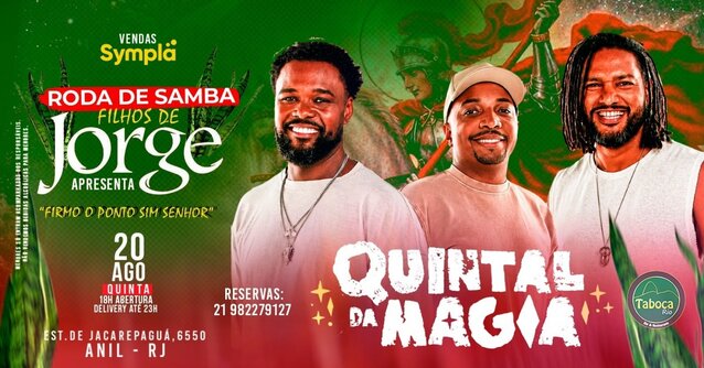 Roda de samba Filhos de Jorge com o Quintal da Magia no Taboca (foto do evento)