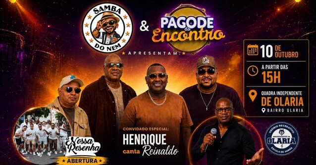 Samba do Nem e Pagode do Encontro com o GRUPO PIRRAÇA (foto do evento)