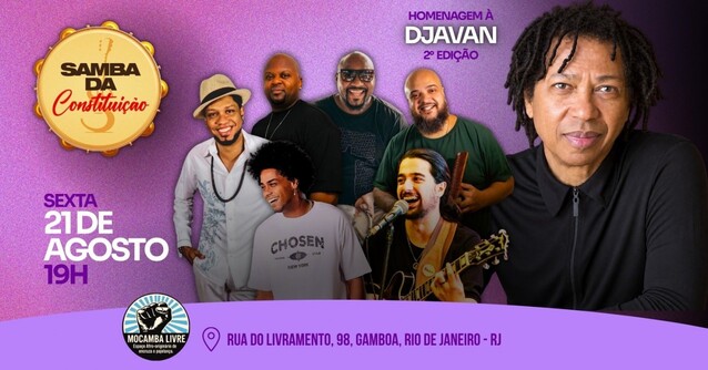 SAMBA DA CONSTITUIÇÃO canta Djavan 2ª Edição (foto do evento)