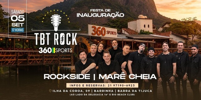 Tbt rock bar 360 sports | festa de inauguração | banda rockside | banda maré cheia | barra da tijuca (foto do evento)