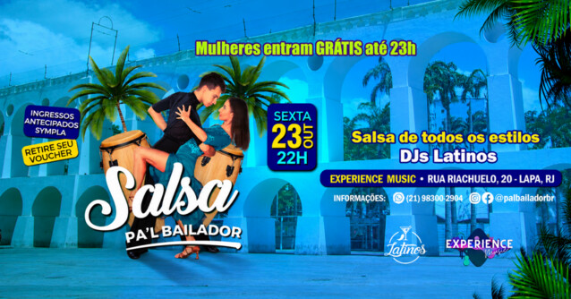 SALSA! PAL BAILADOR | Sexta 23 Outubro | LAPA | Experience Music (foto do evento)