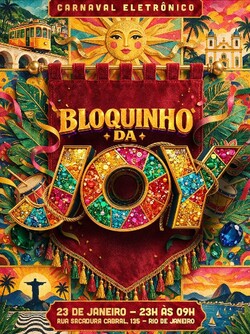 Bloquinho da joy (foto do evento)